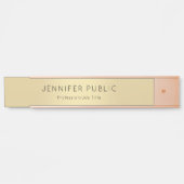 エレガントバラモダン金ゴールドグラモアテンプレートトレンディー サインプレート (正面)