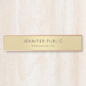 エレガントバラモダン金ゴールドグラモアテンプレートトレンディー サインプレート (正面)