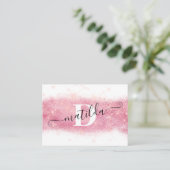 エレガントバラモダン金ゴールドグリッターメイクアップアーティスト 名刺 (スタンド正面)