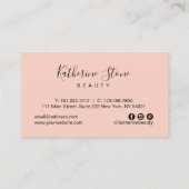 エレガントバラモダン金ゴールドグリッター 名刺 (裏面)