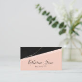 エレガントバラモダン金ゴールドグリッター 名刺 (スタンド正面)