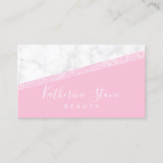 エレガントバラモダン金ゴールドグリッター 名刺 (正面)