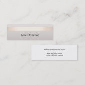 エレガントバラモダン金ゴールドストライプのグスタイリッシュレイ スキニー名刺 (正面/裏面)