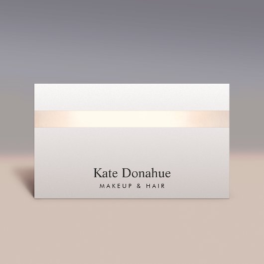 エレガントバラモダン金ゴールドストライプのスタイリッシュー 名刺