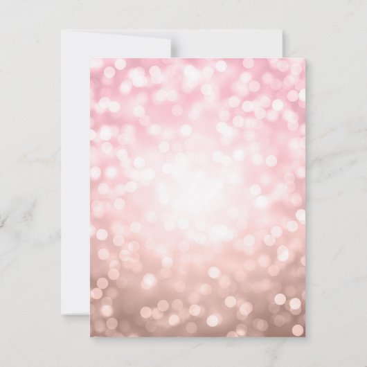 エレガントバラモダン金ゴールド30歳の誕生日パーティー   招待状 (裏面)