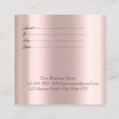 エレガントバラモダン金ゴールド、レインボーグリッタードリップス 割引カード (裏面)