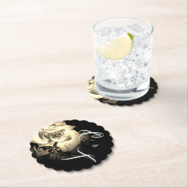 エレガントバラモノグラムの ペーパーコースター