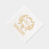 エレガントバラリースフレーム記念日パーティー 箔ナプキン (右)