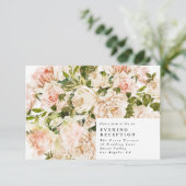 エレガントバラロマンスウェディングレセプションカード エンクロージャーカード (スタンド正面)
