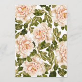 エレガントバラロマンスウォーター結婚式招待状 招待状 (裏面)