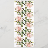 エレガントバラロマンス結婚式 プログラム (裏面)