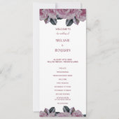 エレガントバラロマンフローラ結婚式 プログラム (正面)