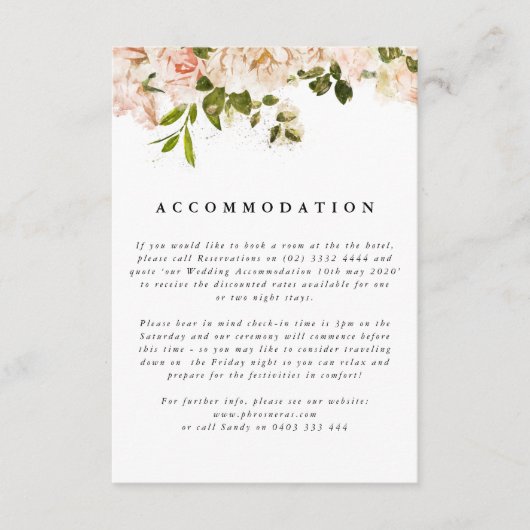 エレガントバラロマ結婚ンスのエンクロージャカード エンクロージャーカード (正面)