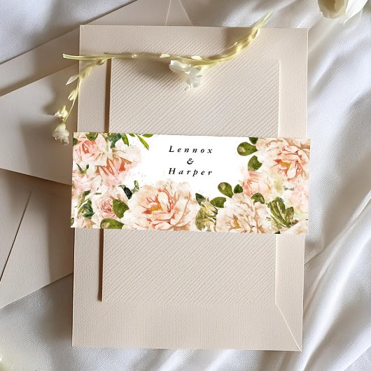 エレガントバラロマ結婚ンス 招待状ベリーバンド