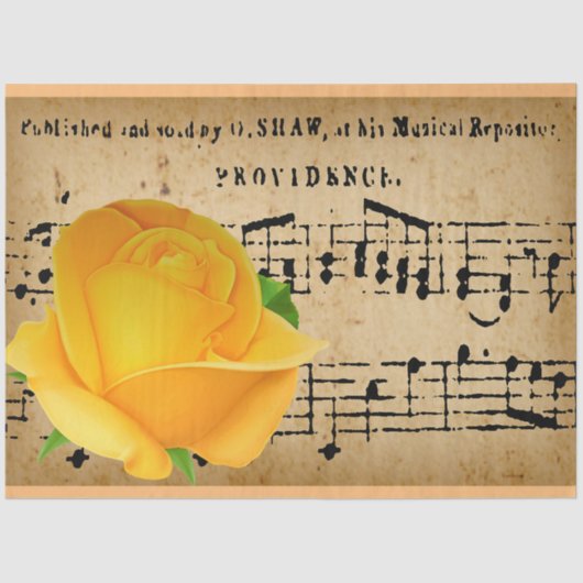 エレガントバラヴィンテージフローラティッシュペーパー 薄葉紙 (正面)