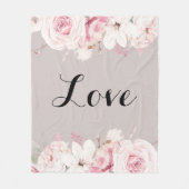 エレガントバラ中フリースブランケット フリースブランケット (正面)