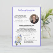 エレガントバラ写真フレームの死 案内状 (スタンド正面)