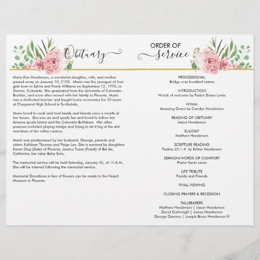 エレガントバラ写真追悼会 (裏面)