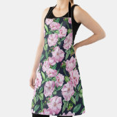 エレガントバラ分岐水彩 エプロン (インサイチュ)