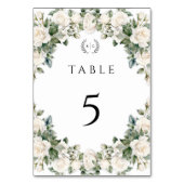 エレガントバラ庭園の結婚式 テーブルナンバー (正面)