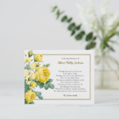 エレガントバラ悔やみや弔慰葬儀サンキューカード サンキューカード (スタンド正面)