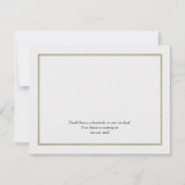 エレガントバラ悔やみや弔慰葬儀サンキューカード サンキューカード (裏面)