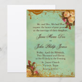 エレガントバラ招待状 招待状 (正面/裏面)