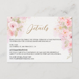 エレガントバラ結婚のエンクロージャカード エンクロージャーカード