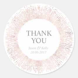エレガントバラ結婚のシ感謝していステック ラウンドシール
