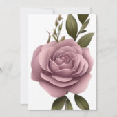 エレガントバラ結婚式招待状 招待状 (裏面)