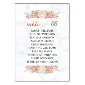 エレガントバラ結婚花 テーブルナンバー (裏面)