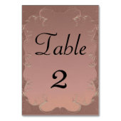 エレガントバラ結婚金ゴールド受信テーブル テーブルナンバー (裏面)