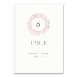 エレガントバラ結婚金ゴールド表の番号 テーブルナンバー