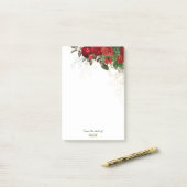 エレガントバラ縁ど ポストイット (デスク上)