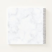 エレガントバラ花のカスタマイズ可能な卒業 ノートブック (裏面)