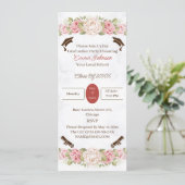 エレガントバラ花カスタム卒業 招待状 (スタンド正面)