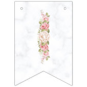 エレガントバラ花パーソナライズされた卒業 バンティングフラッグ (第1の旗)