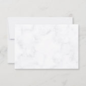 エレガントバラ花パーソナライズされた結婚式RSVPカード 出欠カード (裏面)