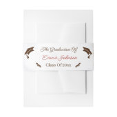 エレガントバラ花卒業カスタム 招待状ベリーバンド (正面例)