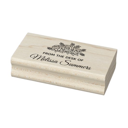 エレガントバラ花名前をカスタムする ラバースタンプ (スタンプ)