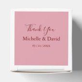 エレガントバラ花模様結婚式の引き出物ボックス フェイバーボックス (上部)