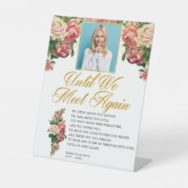 エレガントバラ葬儀記念詩 台座サイン