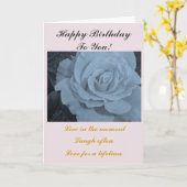 エレガントバラ誕生日 カード (黄色い花)