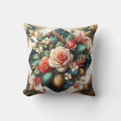 エレガントバラ配置 クッション (正面)