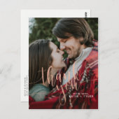 エレガントバラ金ゴールドありがとう ポストカード (正面/裏面)