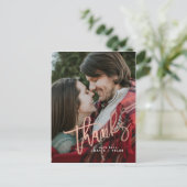 エレガントバラ金ゴールドありがとう ポストカード (スタンド正面)