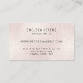 エレガントバラ金ゴールドきらめくプロフェッショナル 予約カード (裏面)