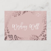 エレガントバラ金ゴールドとピ結婚ンクの願い井戸 エンクロージャーカード (裏面)