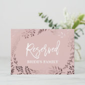 エレガントバラ金ゴールドとピ結婚ンクの「予約」記号 (スタンド正面)