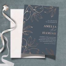 エレガントバラ金ゴールドとブルーフローラ結婚ズ